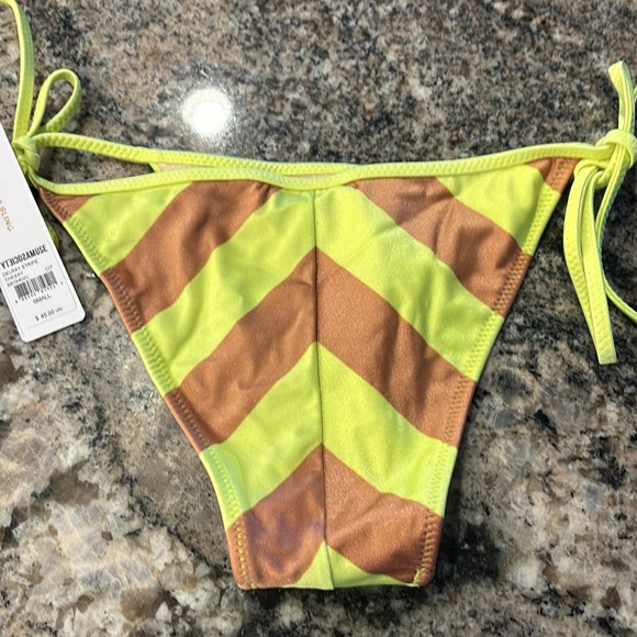 NWT Beach Vida Bling Bikini Swim Bottom.  Cheeky. Size Small - Picture 3 of 4